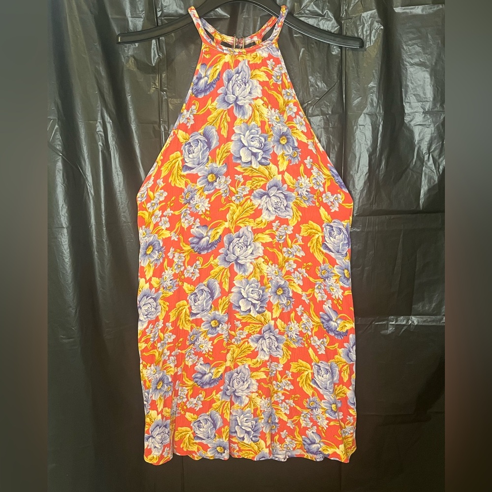 American Eagle Outfitters Multicolor Floral Halter Top Dress